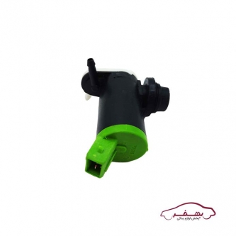 موتور پمپ شيشه شوي دو خروجي با واشر پژو 206 -V.Part - كد 1026969