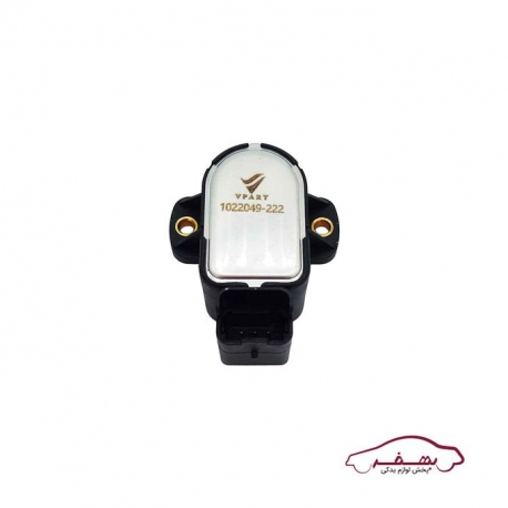سنسور دريچه گاز (پتانسيومتر) پشت فلزي طرح بوش پژو 206 -V.Part - كد 1022049
